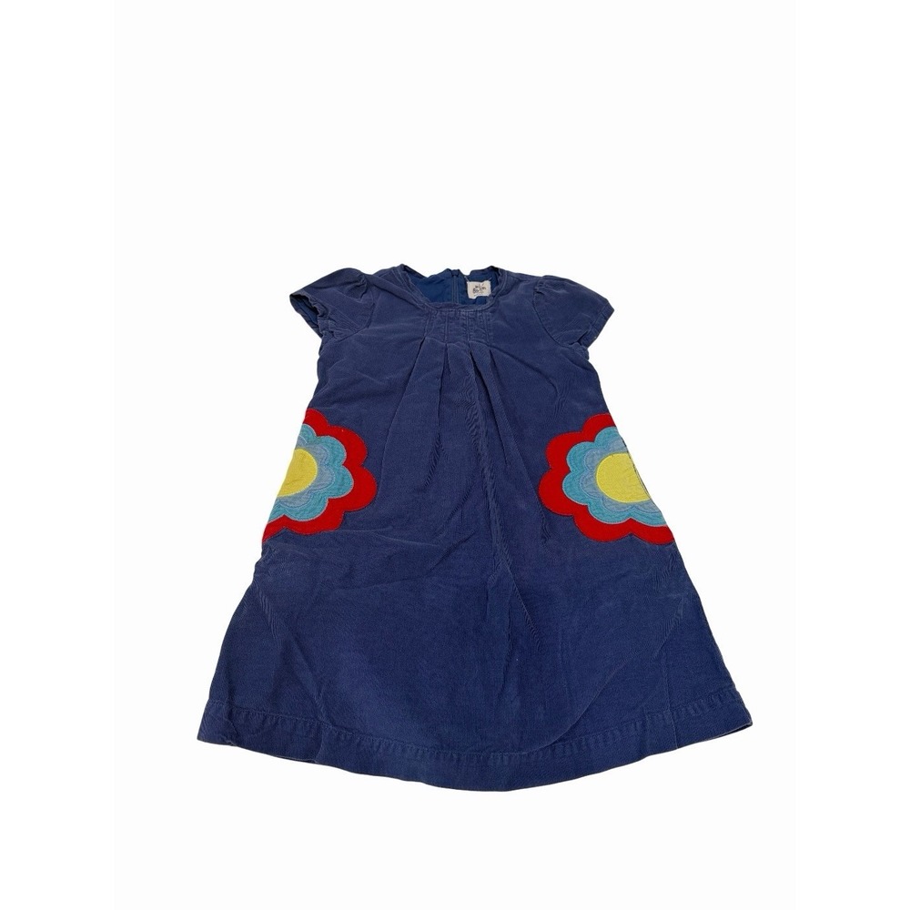 Mini Boden Girl Corduroy Dress Blue Size 5/6